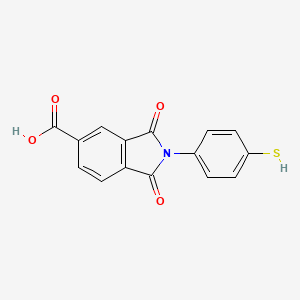2-(4-Mercaptophenyl)-1,3-dioxoisoindoline-5-carboxylic acid