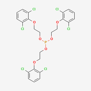 molecular formula C24H21Cl6O6P B12704901 tris[2-(2,6-dichlorophenoxy)ethyl] phosphite CAS No. 5683-91-0