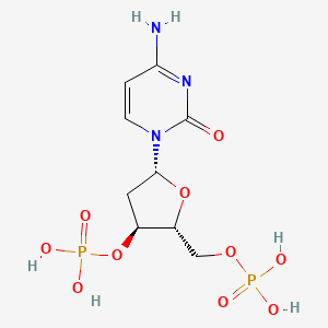 molecular formula C9H15N3O10P2 B12704943 2'-Deoxycytidine 3',5'-diphosphate CAS No. 4682-43-3