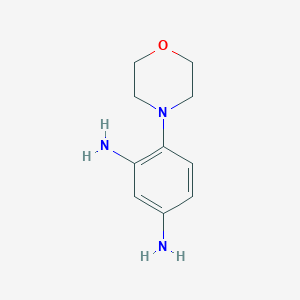 molecular formula C10H15N3O B1270509 4-(Morpholin-4-yl)benzene-1,3-diamine CAS No. 37878-67-4