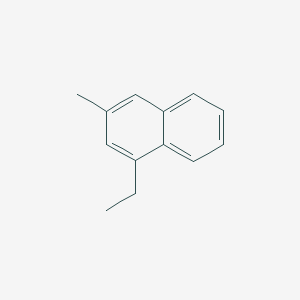 molecular formula C13H14 B12705159 1-Ethyl-3-methylnaphthalene CAS No. 17057-94-2