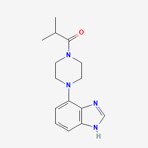 molecular formula C15H20N4O B12705208 Piperazine, 1-(1H-benzimidazol-4-yl)-4-(2-methyl-1-oxopropyl)- CAS No. 84806-73-5