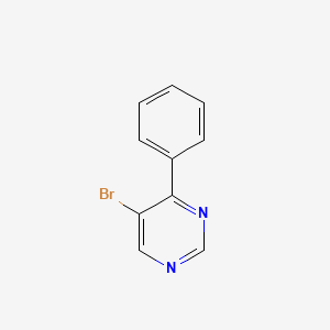 molecular formula C10H7BrN2 B1270521 5-溴-4-苯基嘧啶 CAS No. 3543-46-2