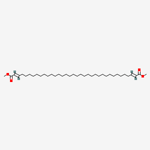 molecular formula C38H70O4 B12705259 dimethyl (2E,34E)-hexatriaconta-2,34-dienedioate 
