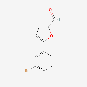molecular formula C11H7BrO2 B1270528 5-(3-Bromophenyl)-2-furaldehyde CAS No. 39868-10-5