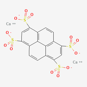 molecular formula C16H6Ca2O12S4 B12705280 dicalcium;pyrene-1,3,6,8-tetrasulfonate CAS No. 63468-96-2