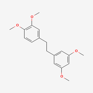 molecular formula C18H22O4 B12705291 Benzene, 4-(2-(3,5-dimethoxyphenyl)ethyl)-1,2-dimethoxy- CAS No. 22318-87-2