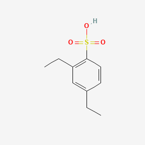 molecular formula C10H14O3S B12705301 2,4-Diethylbenzenesulphonic acid CAS No. 63877-58-7