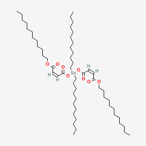 molecular formula C56H104O8Sn B12705332 Dodecyl (Z,Z)-6,6-didodecyl-4,8,11-trioxo-5,7,12-trioxa-6-stannatetracosa-2,9-dienoate CAS No. 84029-72-1