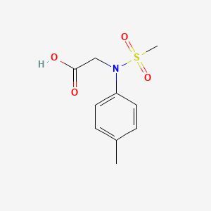 molecular formula C10H13NO4S B1270536 N-(4-Methylphenyl)-N-(methylsulfonyl)glycine CAS No. 425616-93-9
