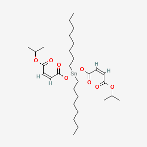 molecular formula C30H52O8Sn B12705386 Isopropyl (Z,Z)-2-methyl-9,9-dioctyl-4,7,11-trioxo-3,8,10-trioxa-9-stannatetradeca-5,12-dien-14-oate CAS No. 85938-40-5