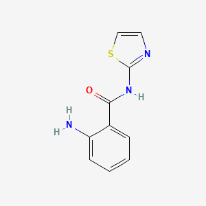 molecular formula C10H9N3OS B1270540 2-amino-N-(1,3-thiazol-2-yl)benzamide CAS No. 33373-89-6