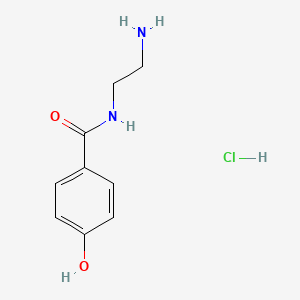 molecular formula C9H13ClN2O2 B12705417 N-(2-Aminoethyl)-4-hydroxybenzamide monohydrochloride CAS No. 81028-97-9