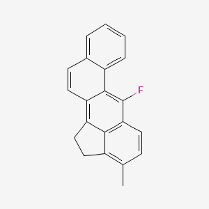 molecular formula C21H15F B12705443 Cholanthrene, 6-fluoro-3-methyl- CAS No. 73771-73-0