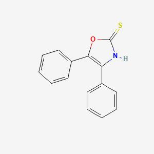 molecular formula C15H11NOS B1270550 4,5-Diphenyl-4-oxazoline-2-thione CAS No. 6670-13-9