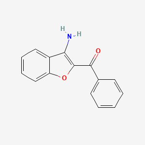molecular formula C15H11NO2 B1270556 (3-Amino-1-benzofuran-2-yl)(phenyl)methanone CAS No. 49615-93-2