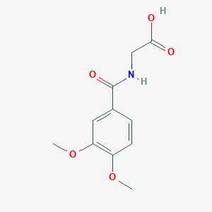 B1270562 (3,4-Dimethoxy-benzoylamino)-acetic acid CAS No. 59893-89-9