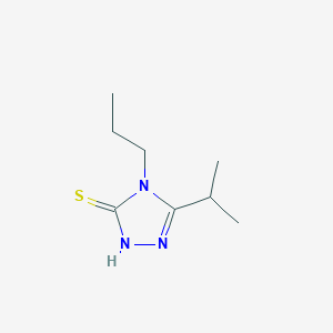 molecular formula C8H15N3S B1270564 5-异丙基-4-丙基-4H-1,2,4-三唑-3-硫醇 CAS No. 603981-94-8