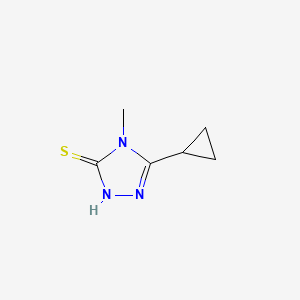 molecular formula C6H9N3S B1270568 5-cyclopropyl-4-methyl-4H-1,2,4-triazole-3-thiol CAS No. 588687-37-0