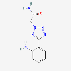 molecular formula C9H10N6O B1270570 2-[5-(2-Amino-phenyl)-tetrazol-2-yl]-acetamide CAS No. 436092-82-9