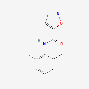 molecular formula C12H12N2O2 B12705711 5-Isoxazolecarboxamide, N-(2,6-dimethylphenyl)- CAS No. 145441-08-3