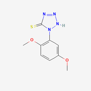 molecular formula C9H10N4O2S B1270573 1-(2,5-dimethoxyphenyl)-1H-tetrazole-5-thiol CAS No. 82069-15-6