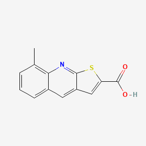 molecular formula C13H9NO2S B1270583 8-甲基噻吩并[2,3-b]喹啉-2-羧酸 CAS No. 333312-05-3