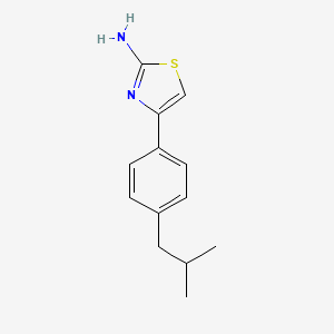 molecular formula C13H16N2S B1270592 4-(4-Isobutylphenyl)-1,3-thiazol-2-amine CAS No. 351982-44-0