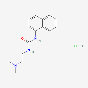 molecular formula C15H20ClN3O B12705925 Urea, 1-(2-(dimethylamino)ethyl)-3-(1-naphthyl)-, hydrochloride CAS No. 102433-29-4