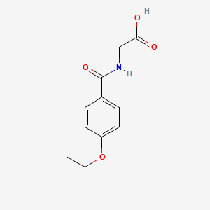 molecular formula C12H15NO4 B1270593 (4-Isopropoxy-benzoylamino)-acetic acid CAS No. 51220-54-3
