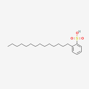 molecular formula C20H34O3S B12705931 2-Tetradecylbenzenesulfonic acid CAS No. 788758-12-3