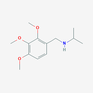 molecular formula C13H21NO3 B1270603 N-(2,3,4-三甲氧基苄基)丙-2-胺 CAS No. 418782-90-8