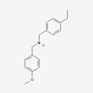 molecular formula C17H21NO B1270604 (4-Ethylbenzyl)(4-methoxybenzyl)amine CAS No. 423735-26-6