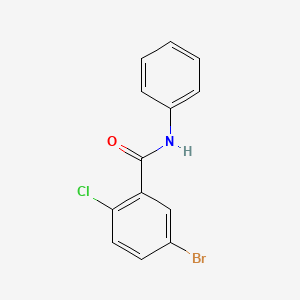molecular formula C13H9BrClNO B1270606 N-Phenyl 5-bromo-2-chlorobenzamide CAS No. 420826-50-2