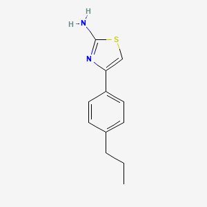 molecular formula C12H14N2S B1270607 4-(4-Propylphenyl)-1,3-thiazol-2-amine CAS No. 350997-71-6
