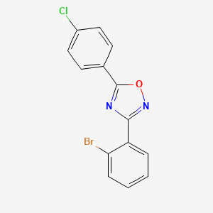 3-(2-Bromophenyl)-5-(4-chlorophenyl)-1,2,4-oxadiazole