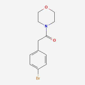 molecular formula C12H14BrNO2 B1270612 2-(4-Bromophenyl)-1-morpholinoethanone CAS No. 349428-85-9