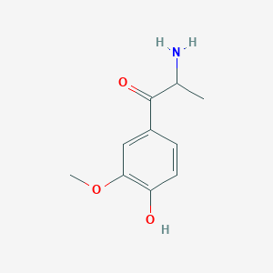 molecular formula C10H13NO3 B12706138 4-Hydroxy-3-methoxycathinone CAS No. 1571081-21-4