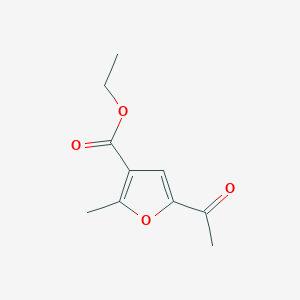 molecular formula C10H12O4 B1270617 Ethyl 5-acetyl-2-methylfuran-3-carboxylate CAS No. 19615-50-0
