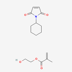 molecular formula C16H23NO5 B12706181 1-Cyclohexylpyrrole-2,5-dione;2-hydroxyethyl 2-methylprop-2-enoate CAS No. 204850-59-9