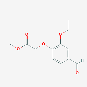 molecular formula C12H14O5 B1270620 Methyl (2-ethoxy-4-formylphenoxy)acetate CAS No. 428482-76-2