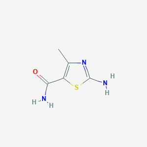 molecular formula C5H7N3OS B1270627 2-氨基-4-甲基噻唑-5-羧酸酰胺 CAS No. 457941-32-1
