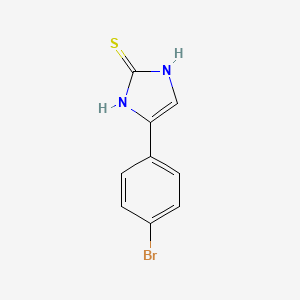 molecular formula C9H7BrN2S B1270630 4-(4-Bromo-phenyl)-1H-imidazole-2-thiol CAS No. 436095-86-2