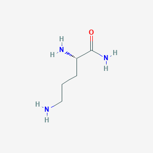 molecular formula C5H13N3O B12706424 Ornithinamide, L- CAS No. 74718-02-8