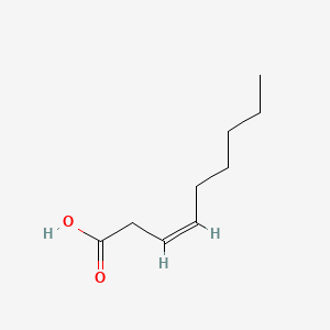 molecular formula C9H16O2 B12706449 3Z-nonenoic acid CAS No. 41653-98-9