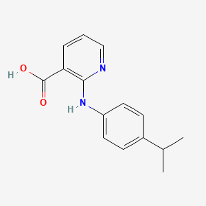 molecular formula C15H16N2O2 B1270646 3-Pyridinecarboxylic acid, 2-[[4-(1-methylethyl)phenyl]amino]- CAS No. 55285-34-2
