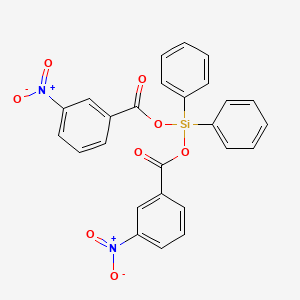 molecular formula C26H18N2O8Si B12706492 Diphenylsilanediol bis(3-nitrobenzoate) CAS No. 129459-88-7