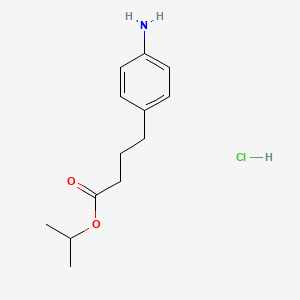 molecular formula C13H20ClNO2 B12706523 Isopropyl 4-(4-aminophenyl)butyrate hydrochloride CAS No. 94094-47-0