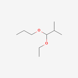 molecular formula C9H20O2 B12706532 1-Ethoxy-2-methyl-1-propoxypropane CAS No. 238757-42-1