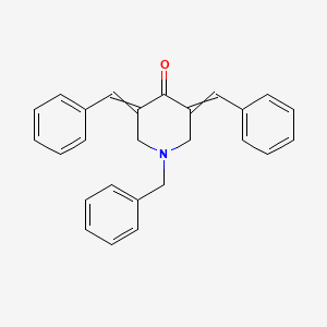 molecular formula C26H23NO B1270662 1-Benzyl-3,5-dibenzylidenepiperidin-4-one CAS No. 564487-94-1